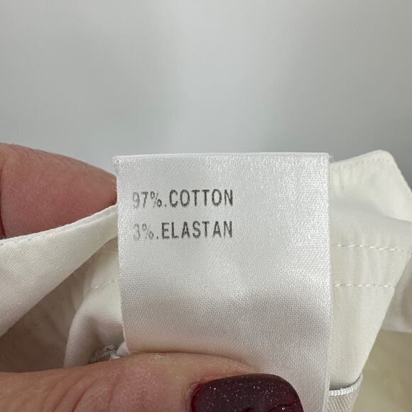Chloe White Cotton Pencil Skirt Size 38/ US 6 - Picture 5 of 6